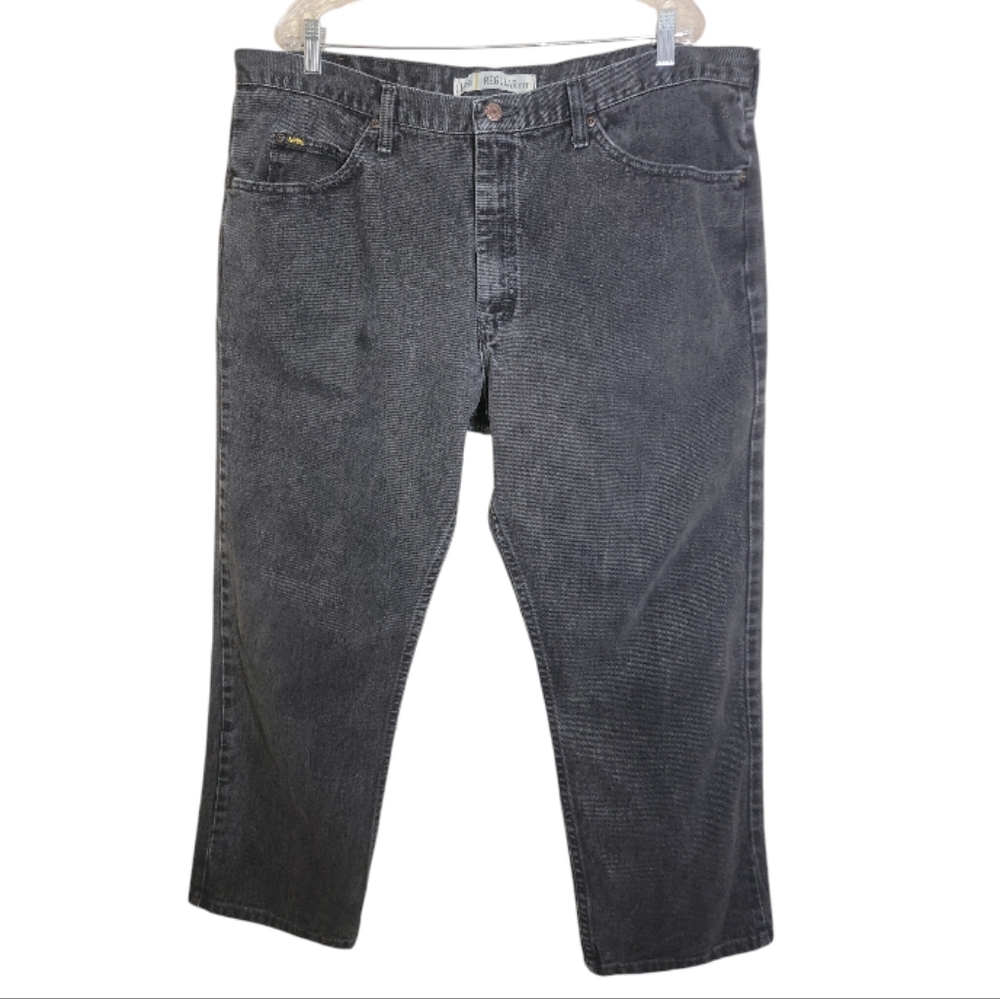 Lee men’s black bootcut jeans size 42x26.5 regular fit denim big & tall